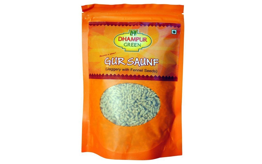 Dhampur Green Gur Saunf (Jaggery With Fennel Seeds)   Pack  200 grams
